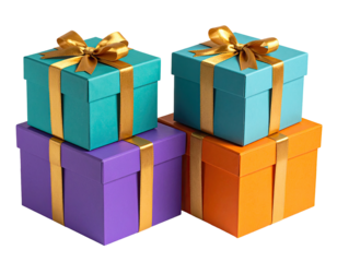 Stacked gift boxes in vibrant colors (3)