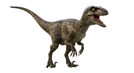 Naklejka premium Velociraptor Raptor Dinosaur Transparent Background