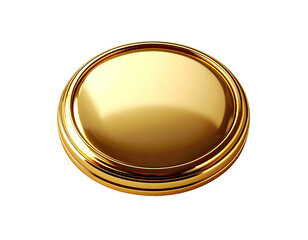 Golden circular button
