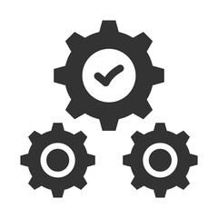 Execution Icon Glyph Style. Vector Illustration Design