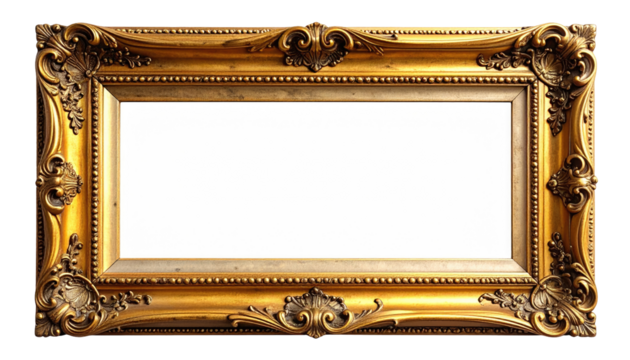 Ornate gold picture frame (1)