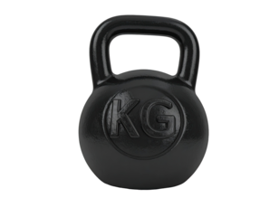 Isolated black kettlebell