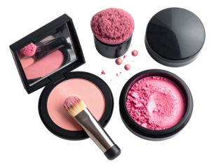 Pink blush cosmetics
