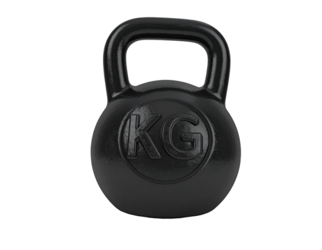 Isolated black kettlebell
