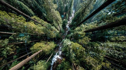 AI-enabled systems track carbon sequestration dynamics in forests, helping evaluate ecosystem services and inform sustainable forestry and conservation policies.