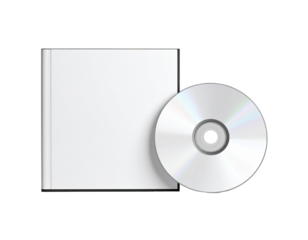 Blank CD case and disc