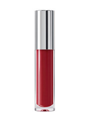 Obraz premium Sleek silver capped red liquid lipstick cosmetic container makeup beauty