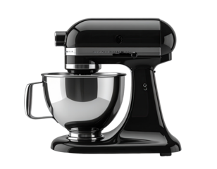 Sleek black kitchen mixer