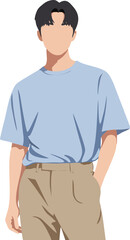 young man with a hat