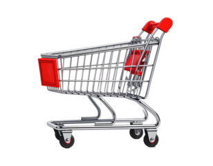 3D model of a small shopping cart