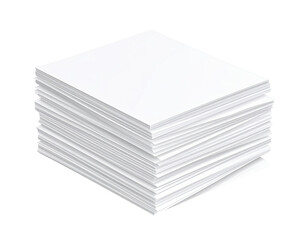 Stack of white paper sheets