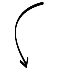 Arrow Line Down Pointer