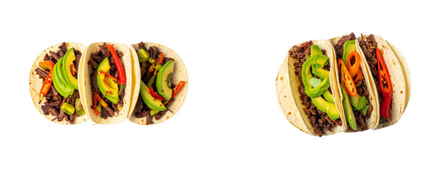 Minimal Flat Lay of Tacos