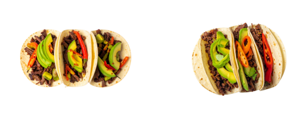 Minimal Flat Lay of Tacos