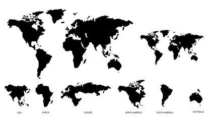 world map with world