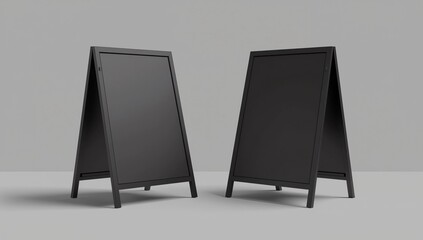 wooden black menu announcement board