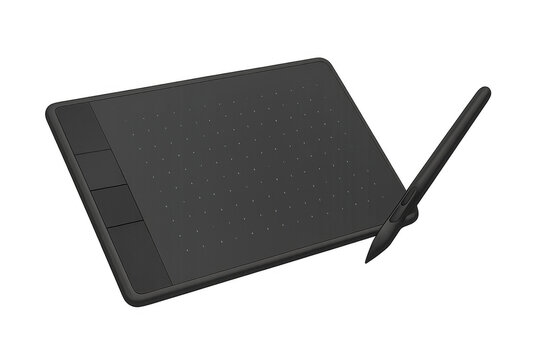 Graphics tablet with stylus for creating digital art