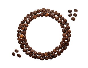 Coffee beans arranged in a circle (1)