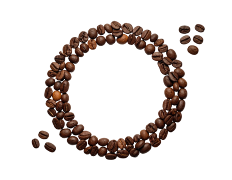 Coffee beans arranged in a circle (1)
