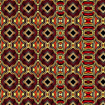 Ethnic Seamless Pattern Background with Abstract Tribal Geometric Design