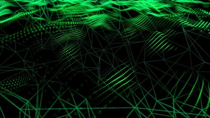 4K Motion Graphic Design. Power Loop Glow Electric Shock Energy Creative Motion Background.