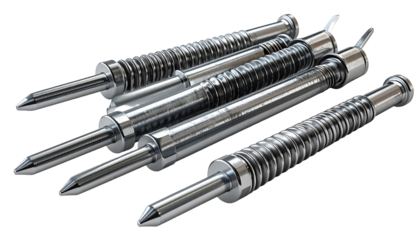 Close-up of metallic components