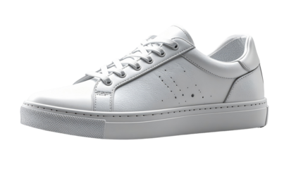 White leather sneakers