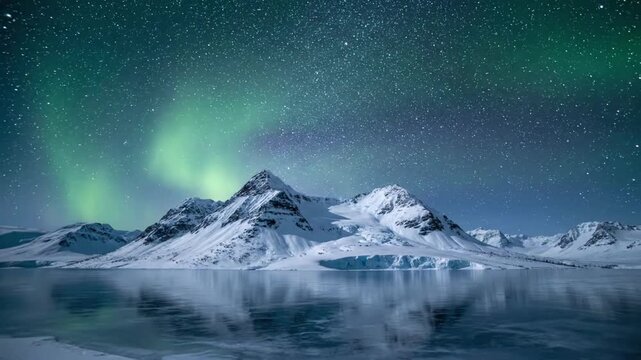 An immersive scene of a remote wilderness under a breathtaking aurora, emphasizing the raw, silent majesty and isolation of the natural environment. no data