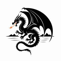 dragon tattoo vector