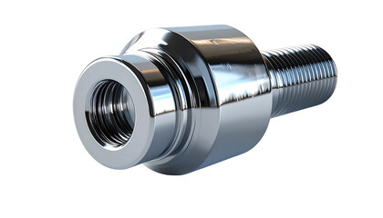 Close-up of a metallic coupling