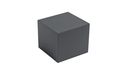 Fototapeta premium Gray cube, simple and solid form