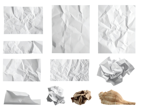 Crumpled paper textures