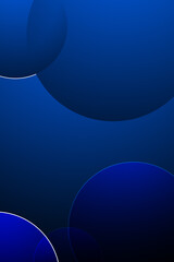 Geometric-style illustration with circular shapes and blue gradient patterns for online work and presentations