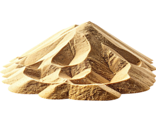 Pile of light tan sand