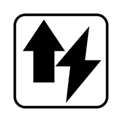 Electric Power Icon Vector, Energy and Electricity Symbol, Lightning Bolt Vector Illustration , Electric Energy Icon Set.