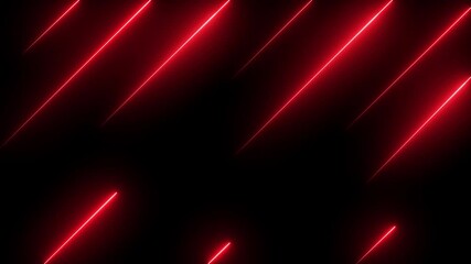 A video showcasing vibrant red lights streaking across a dark background in a dramatic display - Powered by Adobe