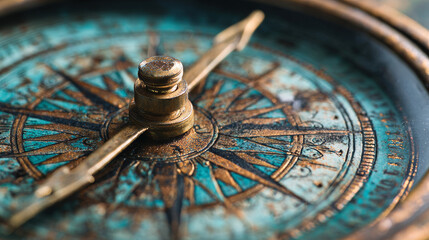An Exploration of Timeless Navigation: Discover the Beauty and Functionality of a Vintage Compass, Perfect for Adventurers and Travelers Alike