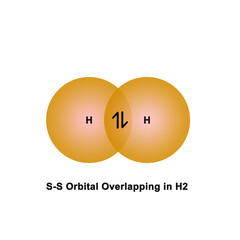 S-S orbital overlapping in Hydrogen Molecule