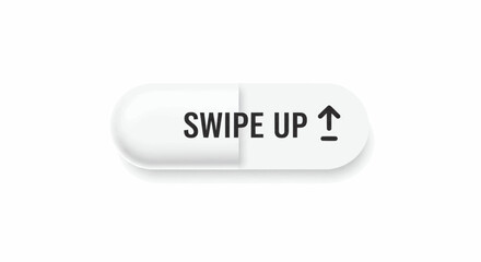 Swipe Up Capsule Badge A Vector Illustration