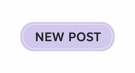 New Post Rectangular Badge A Vector Graphic