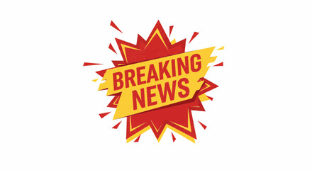 Breaking News Starburst Badge A Vector Art