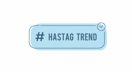 Hashtag Trend Badge A Vector Illustration