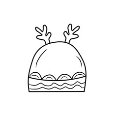 winter hat outline