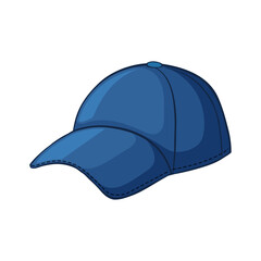 A stylish blue baseball cap with a curved brim, perfect for casual wear and sun protection