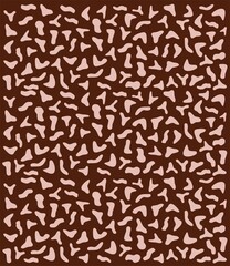 Chocolate brown abstract scattered geometric pattern background
