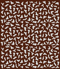 Coffee brown abstract scattered geometric pattern background