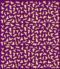 Purple and beige abstract scattered geometric pattern background