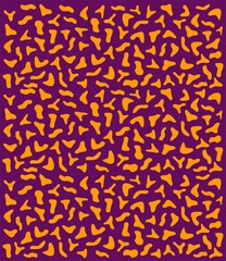 Orange and purple abstract scattered geometric pattern background