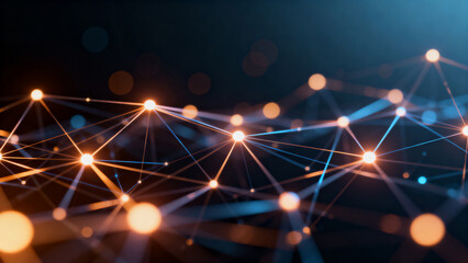 Obraz premium Network Connections Abstract