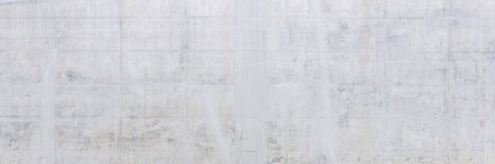 white smooth concrete wall. modern exterior facade of city building. panoramic background.